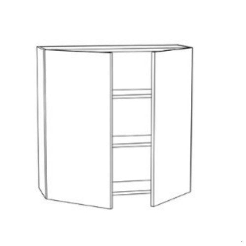 Sage Green Shaker 27" W x 36" H Wall Cabinet