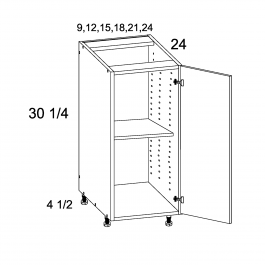 Pure Blanc 21" W Full Height Single Door Base