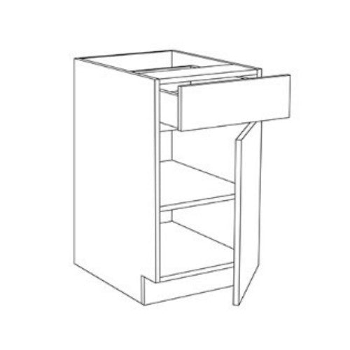 Sage Green Shaker 15" Base Cabinet