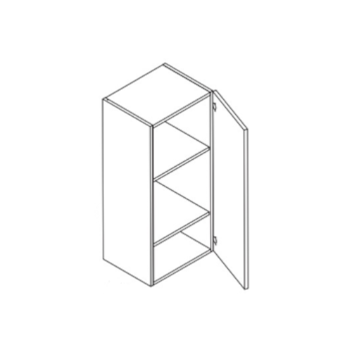 Stratus White Shaker 9" W x 30" H Wall Cabinet