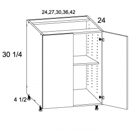 Dark Wood 24"W x 12 1/2"H x 24"D Wall Flip Up Door