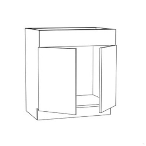 Ultra White 24" Vanity Sink Base Cabinet