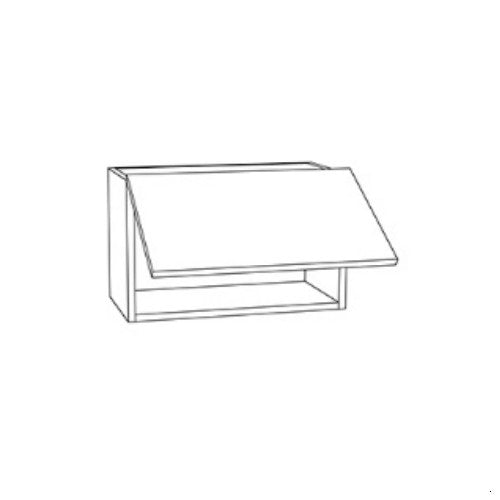 Forest Green Shaker 24" W x 12" H Horizontal Wall Cabinet