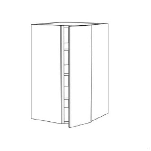 Whisper Blue Shaker 24" W x 30" H Wall Diagonal Door