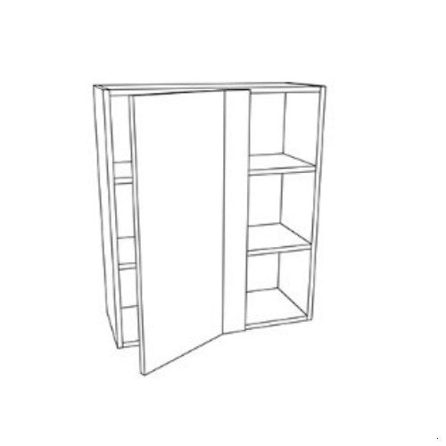 Whisper Blue Shaker 30" W x 36" H Wall Blind Cabinet