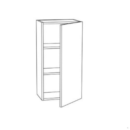 Natural Oak Shaker 15" W x 36" H Wall Cabinet