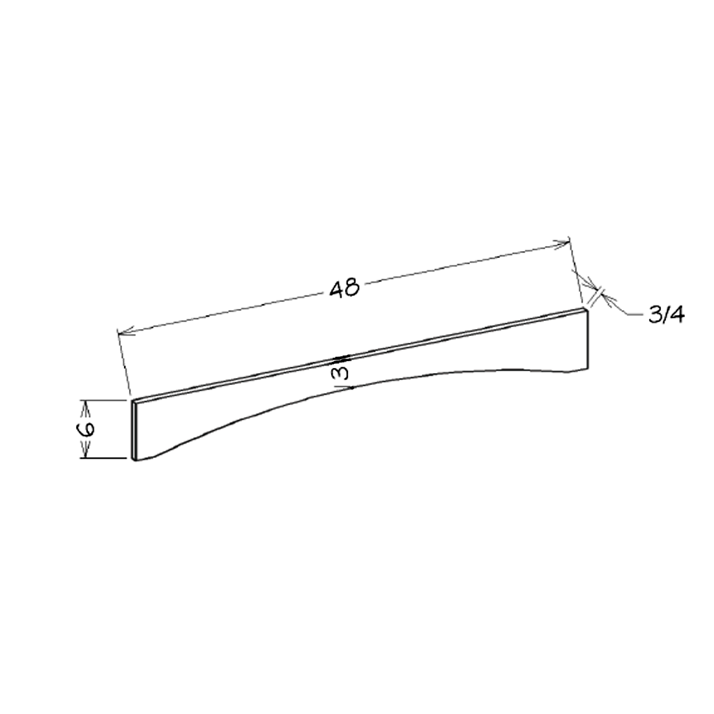 Honey Shaker 48" Shaker Valance