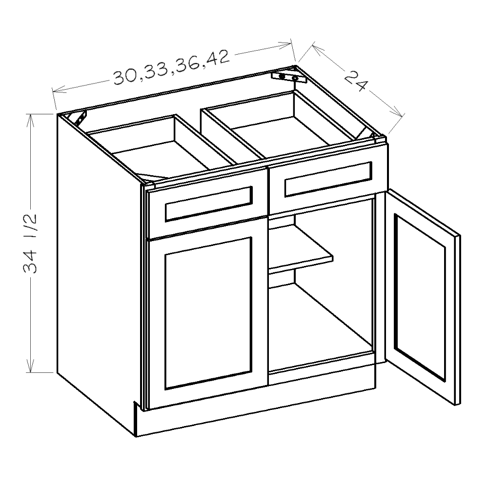 Honey Shaker 36" Base Cabinet