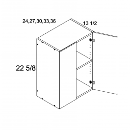 Pure Blanc 27"W x 22 5/8"H x 13.5"D Two Door Wall