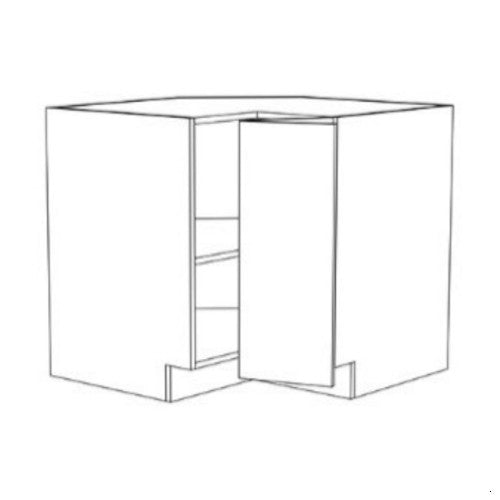 Forest Green Shaker 33" Base Cabinet with Lazy Susan