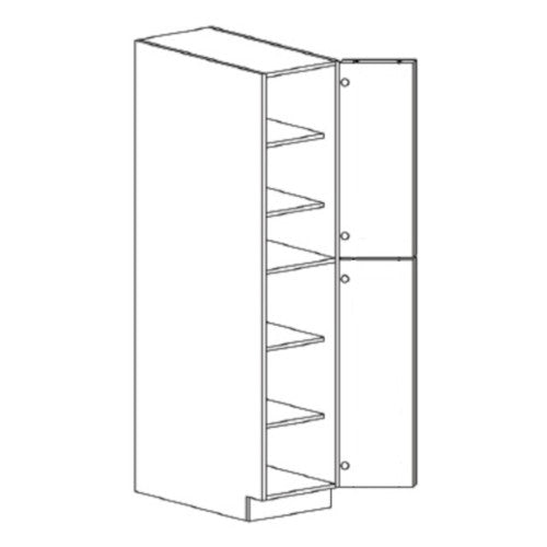 Mist Beige Shaker 18" W x 90" H X 24" D Pantry Cabinet