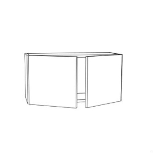Gloss Gray 36" W x 21" H Wall Cabinet