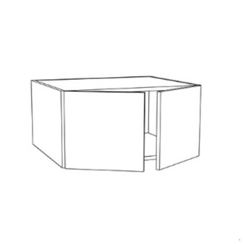 Gloss Gray 30" W x 18" H x 24" D Wall Cabinet