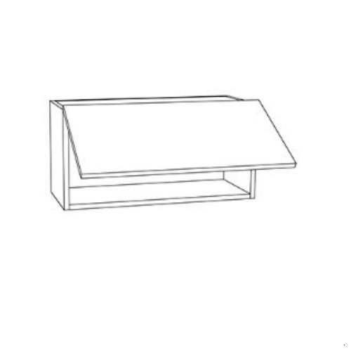 Natural Oak 30" W x 12" H Horizontal Wall Cabinet