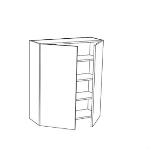 Gloss Gray 24" W x 42" H Wall Cabinet