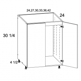 White Wood 30"W x 30 5/16"H x 13.5"D Wall Blind One Door