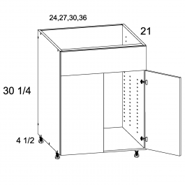 Gloss White 27" Double Door Vanity Sink Base