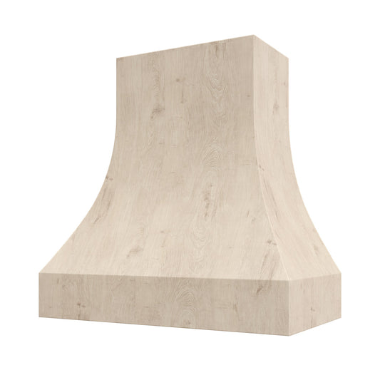 Curved Wood European Range Hood