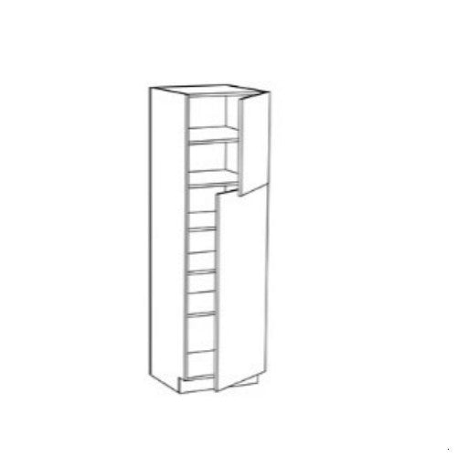 Natural Oak 18" W x 84" H Single Door Pantry Cabinet